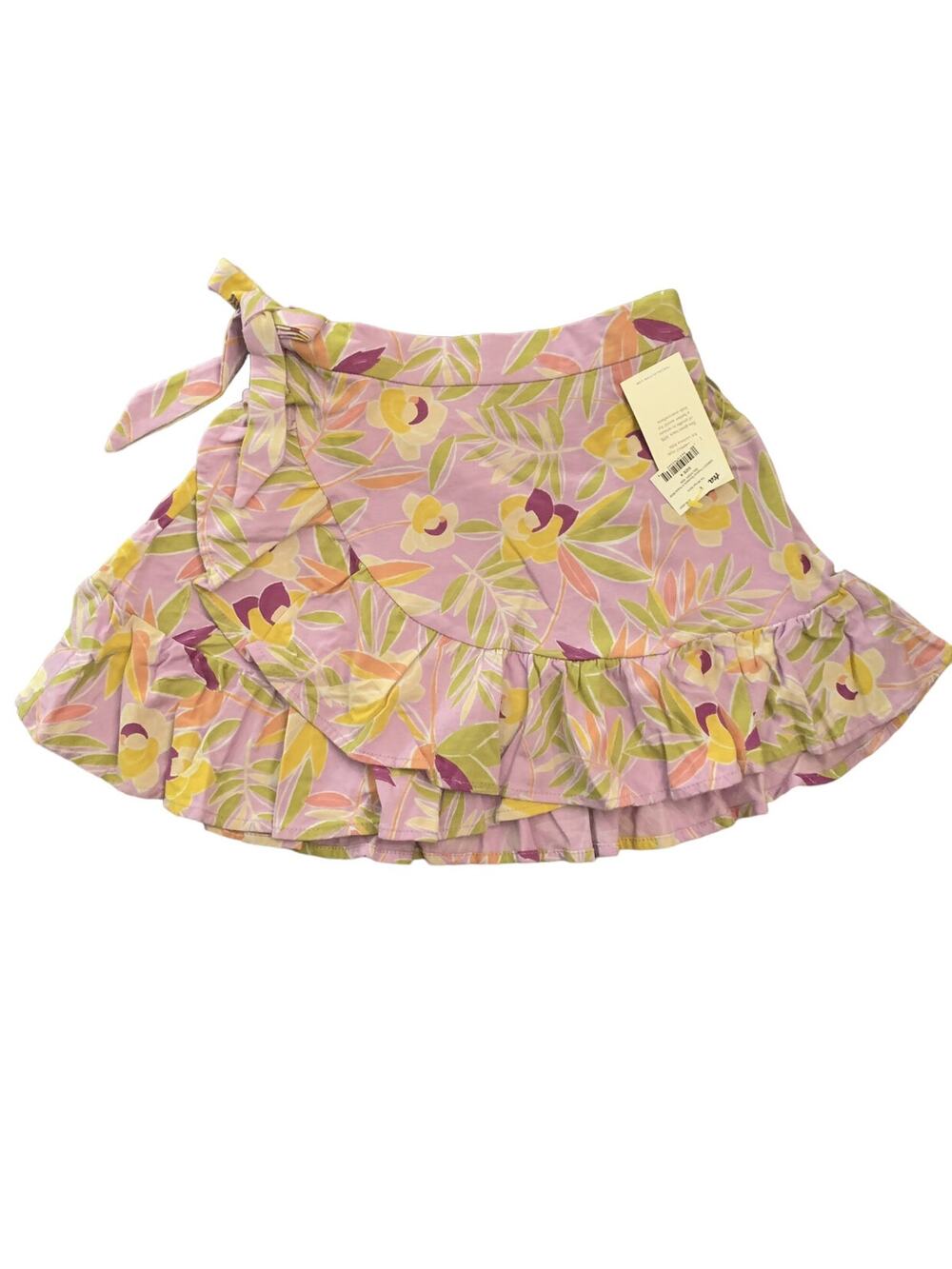 NWT! Tea Violet Floral Wrap Skirt. Size 4.